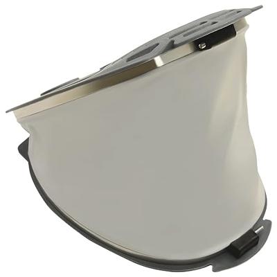 Voetpomp 26x18 cm PP en PE grijs en geel Voetpomp 26x18 cm PP en PE grijs en geel