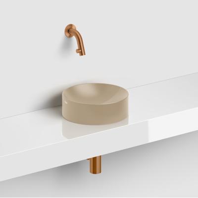 Clou Kaldur fonteinkraan korte uitloop wandm. brons gebor. PVD CL/06.05.001.83