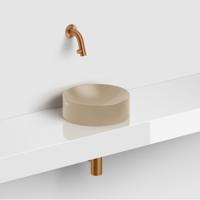 Clou Kaldur fonteinkraan korte uitloop wandm. brons gebor. PVD CL/06.05.001.83 - thumbnail