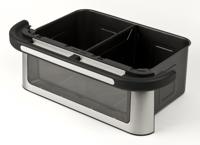 G3 Ferrari G10223 friteuse Dubbel 12 l Vrijstaand 2200 W Heteluchtfriteuse Zwart, Roestvrijstaal - thumbnail