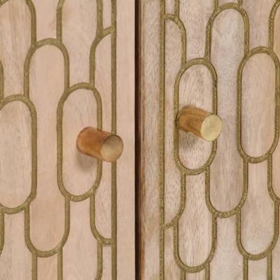 Bijzetkasten 3 st 60x33x75 cm massief mangohout