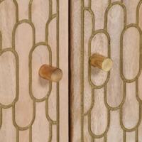 Bijzetkasten 3 st 60x33x75 cm massief mangohout - thumbnail
