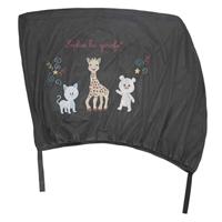 Rammelaar - Sophie de Giraffe - Zachte maracas - Rammelende kralen - Zachte stof - Handvat met kralen - thumbnail