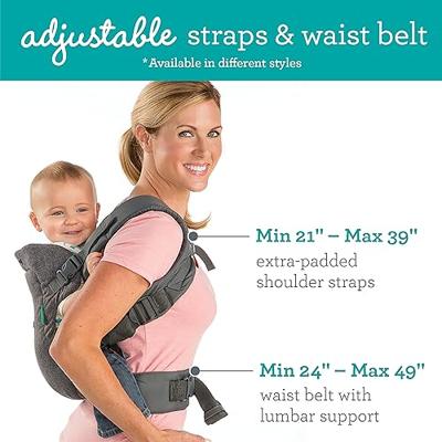 Draagzak met wasbaar slabbetje Flip 4-in-1 INFANTINO zwart