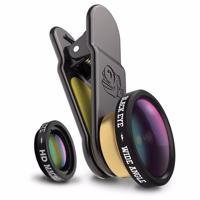 Black Eye HD Combo, HD Wide Angle + HD Macro details Macro & breed Zwart - thumbnail