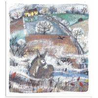 Kerstkaart - Kleine Ezel (Set van 5) - thumbnail