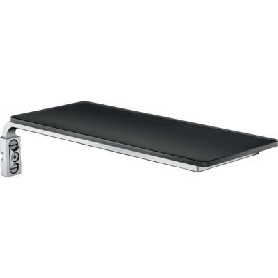 Hansgrohe Casetta planchet van veiligheidsglas E, zwart/chroom