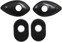 Kellermann richtingaanwijzer montageplaat mounting plate turn signa black, - thumbnail