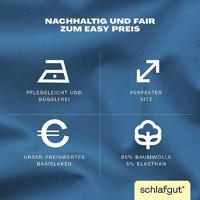 Schlafgut Schlafgut EASY Jersey Elasthan Hoeslaken L - 140x200 - 160x220 615 Blue Mid - thumbnail