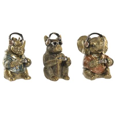 Decoratieve figuren Home ESPRIT Multicolour Loft (3 Stuks) Decoratieve figuren Home ESPRIT Multicolour Loft (3 Stuks)