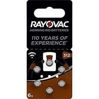 Rayovac Varta Rayovac Akoestische speciale kwikvrije maat 312 hoortoestelbatterijen - Pack van 6 - thumbnail