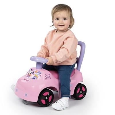 Smoby - 2 in 1 autokinderwagen - Minnie - Doos onder het zadel + claxon - Vanaf 10 maanden - Made in France Smoby - 2 in 1 autokinderwagen - Minnie - Doos onder het zadel + claxon - Vanaf 10 maanden - Made in France