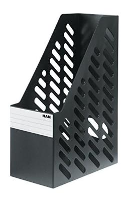 HAN KLASSIK XXL 1603-13 Tijdschriftencassette DIN A4, DIN C4 Zwart Polystereen 2 stuk(s)
