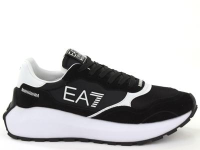 Emporio Armani EA7 X8X186 Sneakers Heren Zwart/Wit - Maat 44 2/3 - Kleur: WitZwart | Soccerfanshop