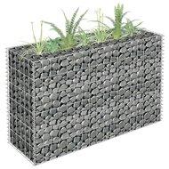 Gabion plantenbak verhoogd 90x30x60 cm gegalvaniseerd staal - thumbnail
