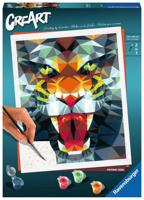 Ravensburger creart polygon tiger - thumbnail