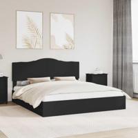 Bedframe met lade met opslag Zwart 200 x 200 cm Bewerkt hout - thumbnail