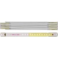 BMI Duimstok | lengte 2 m | breedte 16 mm | EG III | beukenhout wit | 1 stuk - 980904200 - 980904200 - thumbnail