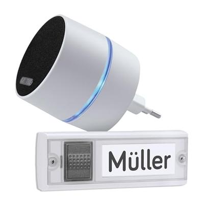 Grothe 43600 Complete set voor Draadloze deurbel Met naambord Grothe 43600 Complete set voor Draadloze deurbel Met naambord