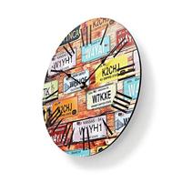 Nedis clwa007wd30lp ronde wandklok diameter 30 cm travel-thema - thumbnail