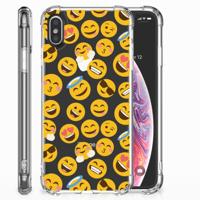 Apple iPhone X | Xs Doorzichtige Silicone Hoesje Emoji - thumbnail