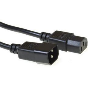 ACT AK5122 230V Aansluitkabel C13/C14 Zwart - 10 meter