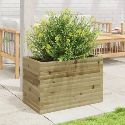VidaXL Plantenbak 70x40x45,5 cm geïmpregneerd grenenhout VidaXL Plantenbak 70x40x45,5 cm geïmpregneerd grenenhout