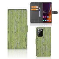 Samsung Galaxy Note20 Ultra | Book Style Case | Green Wood - thumbnail