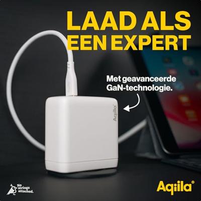 Aqiila W4 USB-oplader 120 W 1x USB-A, 2x USB-C USB PD, Quick Charge 3.0, QC 4+ Wit Binnen Aqiila W4 USB-oplader 120 W 1x USB-A, 2x USB-C USB PD, Quick Charge 3.0, QC 4+ Wit Binnen