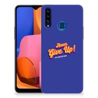 Samsung Galaxy A20s | Siliconen hoesje | met naam Never Give Up - thumbnail