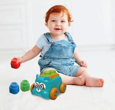 Clementoni baby - clemmy sensory puppy blauw met soft blokken, 5dlg. Clementoni baby - clemmy sensory puppy blauw met soft blokken, 5dlg.