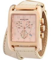 Horlogeband Michael Kors MK2225 Onderliggend Leder Beige 24mm - thumbnail