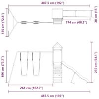 Speelhuis massief douglashout - thumbnail