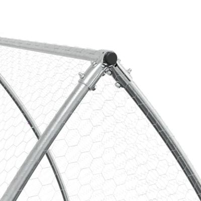 VidaXL Konijnenhok 300x105x120 cm gegalvaniseerd staal zilverkleurig