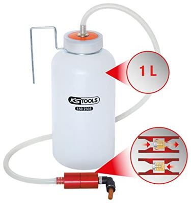 KS Tools 150.2305 Eenmanige remontfuchter met opvangfles