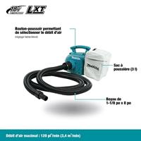 Makita Makita DVC350Z - Staubsauger - Handstaubsauger DVC350Z Droogzuiger 3 l Zonder accu, Zonder lader - thumbnail