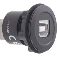 TRU COMPONENTS USB-03-BK USB-inbouwbus 2.0 Bus, inbouw USB-bus type B naar USB-bus type A Inhoud: 1 stuk(s) - thumbnail