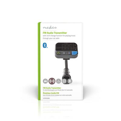 FM-Audiotransmitter voor Auto | Zwanenhals | Handsfree bellen | 1.5 " | LED-Scherm | Bluetooth® | 5.0 V DC / 1.0 A / 5.0 V DC / 2.4 A | Bass boost | Google Assistant / Siri | Zwart - thumbnail