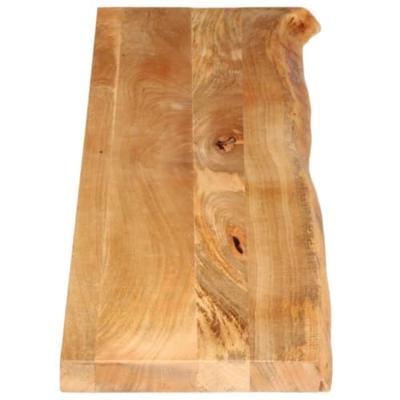 Tafelblad met natuurlijke rand 180x40x3,8 cm massief mangohout - thumbnail