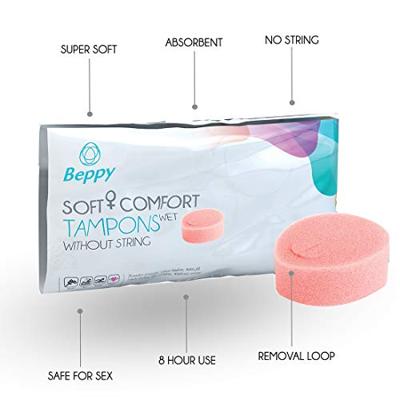 Soft+ comfort tampons wet