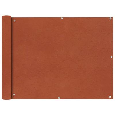 Balkonscherm Oxford textiel 90x600 cm terracotta