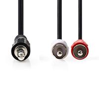 Nedis cagt22200bk15 stereo audiokabel 3,5 mm male - 2x rca male 1,5 m zwart - thumbnail