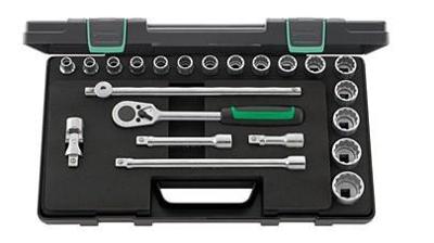 Stahlwille Dopsleutelset | 22-delig 1/2 inch | sleutelwijdtes 10-32 mm | aantal tanden 36 12-kant | 1 stuk - 96031447 96031447 Stahlwille Dopsleutelset | 22-delig 1/2 inch | sleutelwijdtes 10-32 mm | aantal tanden 36 12-kant | 1 stuk - 96031447 96031447