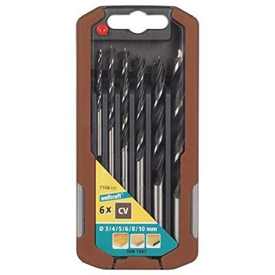 Wolfcraft Houtspiraalboorset | Ø3-10mm | 6-delig | 1 set - 7108000 Wolfcraft Houtspiraalboorset | Ø3-10mm | 6-delig | 1 set - 7108000