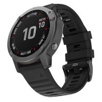 By Qubix - Siliconen bandje - Zwart - Compatible met Garmin Fenix 8-51mm - Compatible Garmin bandje - thumbnail