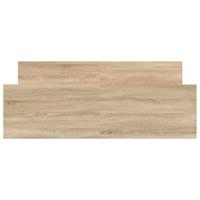 Bedframe met hoofd- en voeteneinde sonoma eikenkleur 140x190 cm - thumbnail