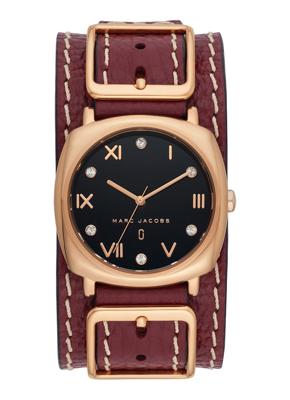 Horlogeband Marc by Marc Jacobs MJ1631 Onderliggend Leder Rood 18mm Horlogeband Marc by Marc Jacobs MJ1631 Onderliggend Leder Rood 18mm