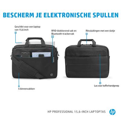 Laptoptas HP Professional Zwart 15,6'' 15,6"