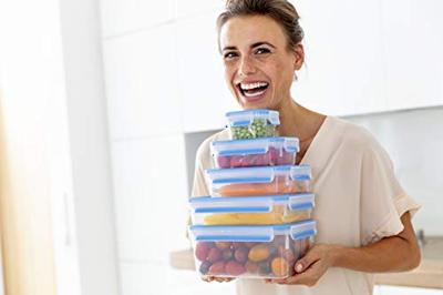 Emsa Clip & Close vershoudbakjes, 5-delige set, 0,2 / 0,55 / 1,0 / 1,2 / 2,2 L doos Emsa Clip & Close vershoudbakjes, 5-delige set, 0,2 / 0,55 / 1,0 / 1,2 / 2,2 L doos