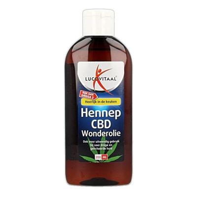 Lucovitaal Hennep CBD huidwonder olie 200 Milliliter